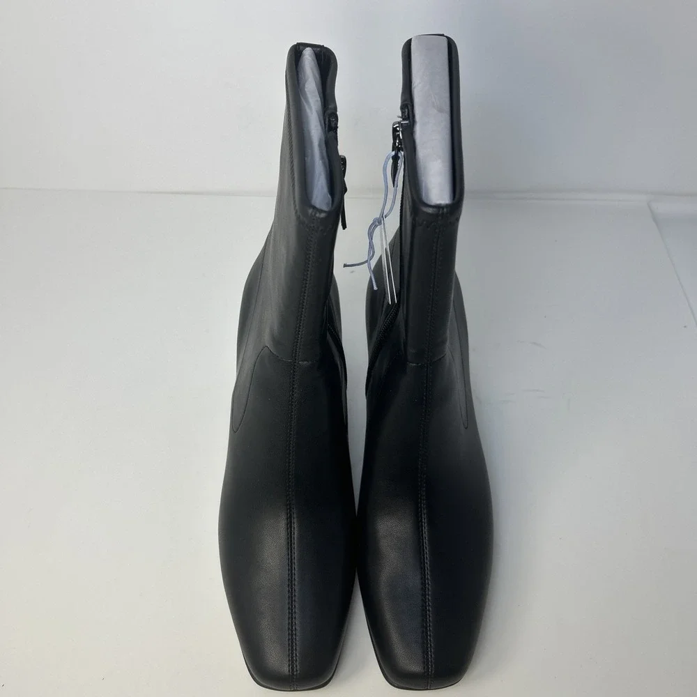 Aerosoles Miley Black Mid-Calf Ankle Booties Boots Size 9 Wide 9W NIB